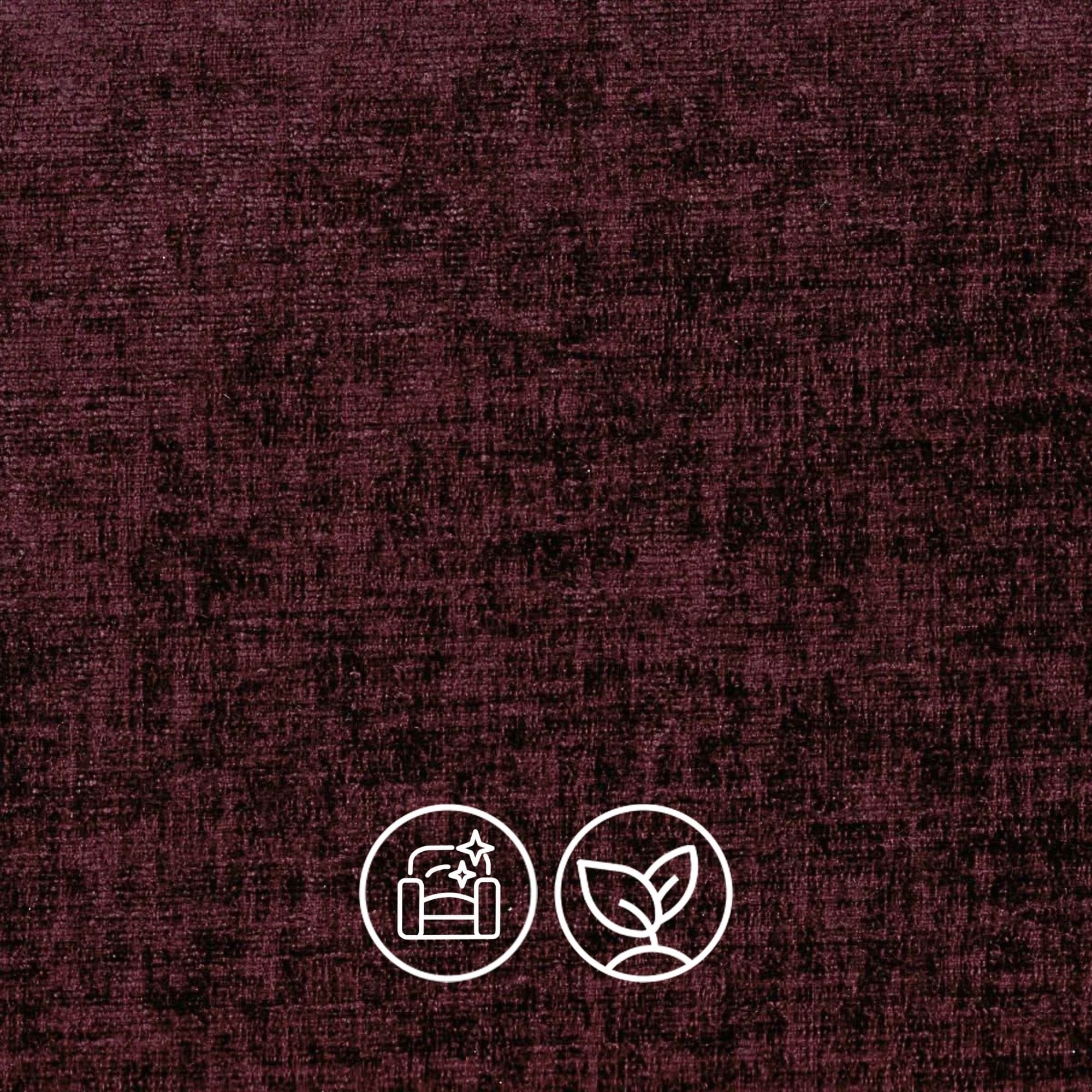 Como is a luxurious textured chenille weave collection with easy care features. Composition: 100% Polyester.